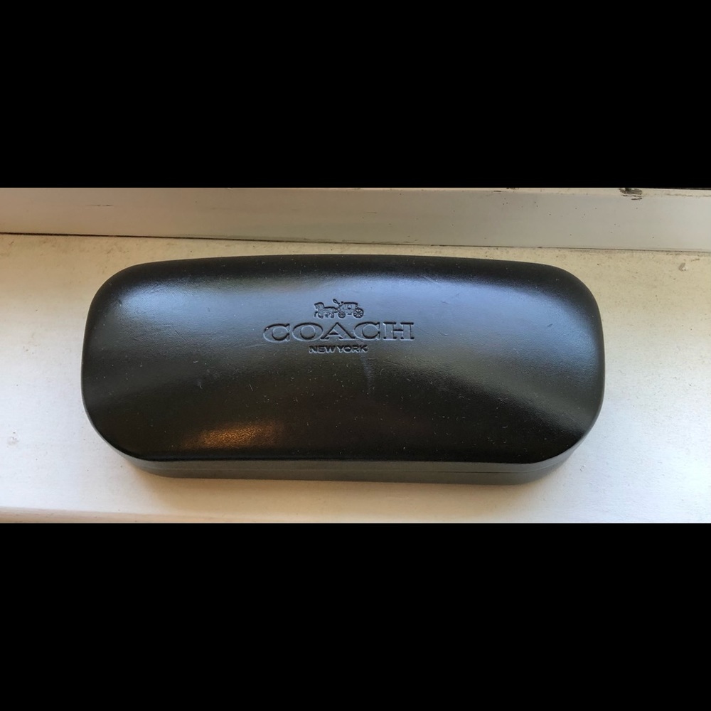 Black Coach glasses case